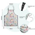 thumbnail image 7 of Fantasy Princess Pattern Kids Aprons for Girls and Boys,Adjustable Neck Strap Toddler Aprons for Kids Cooking Baking, 7 of 7