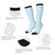 thumbnail image 3 of Balery Blue and White Squares Calcetines novedosos Calcetines deportivos Calcetines hasta la rodilla Calcetines de algodón Calcetines originales y geniales, 3 of 6