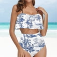 thumbnail image 1 of Qiopertar Liquidation à Moins de 5$ Maillot de Bain Rétro Multicolore à Imprimé pour Femmes jusqu'à 90 % de Réduction, 1 of 5
