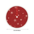 thumbnail image 6 of Upgraded&nbsp;35 Inch Christmas Tree Skirt Christmas Tree Bottom Decoration Tree Skirt For Merry Christmas Party Christmas Snowflake Decoration Y, 6 of 6