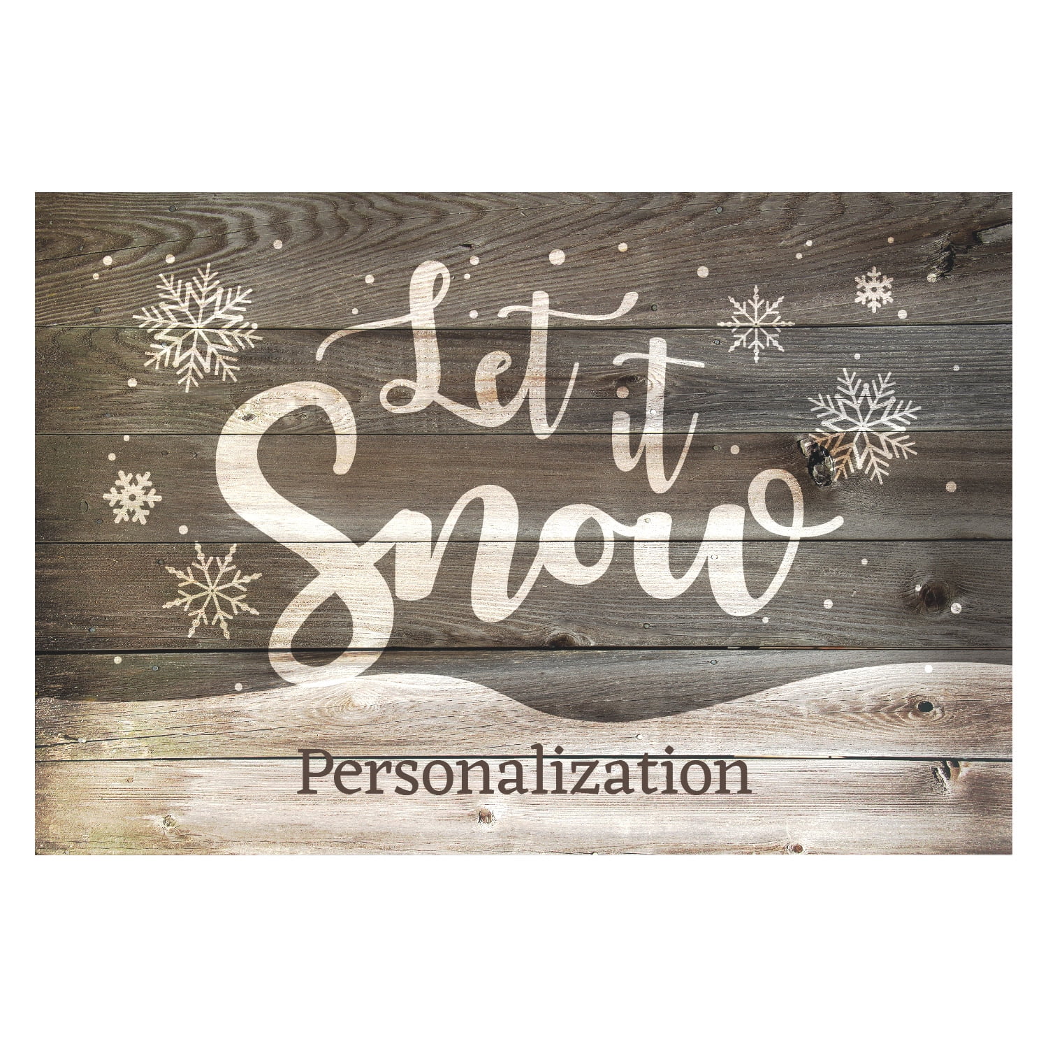 Let It Snow Personalized Doormat