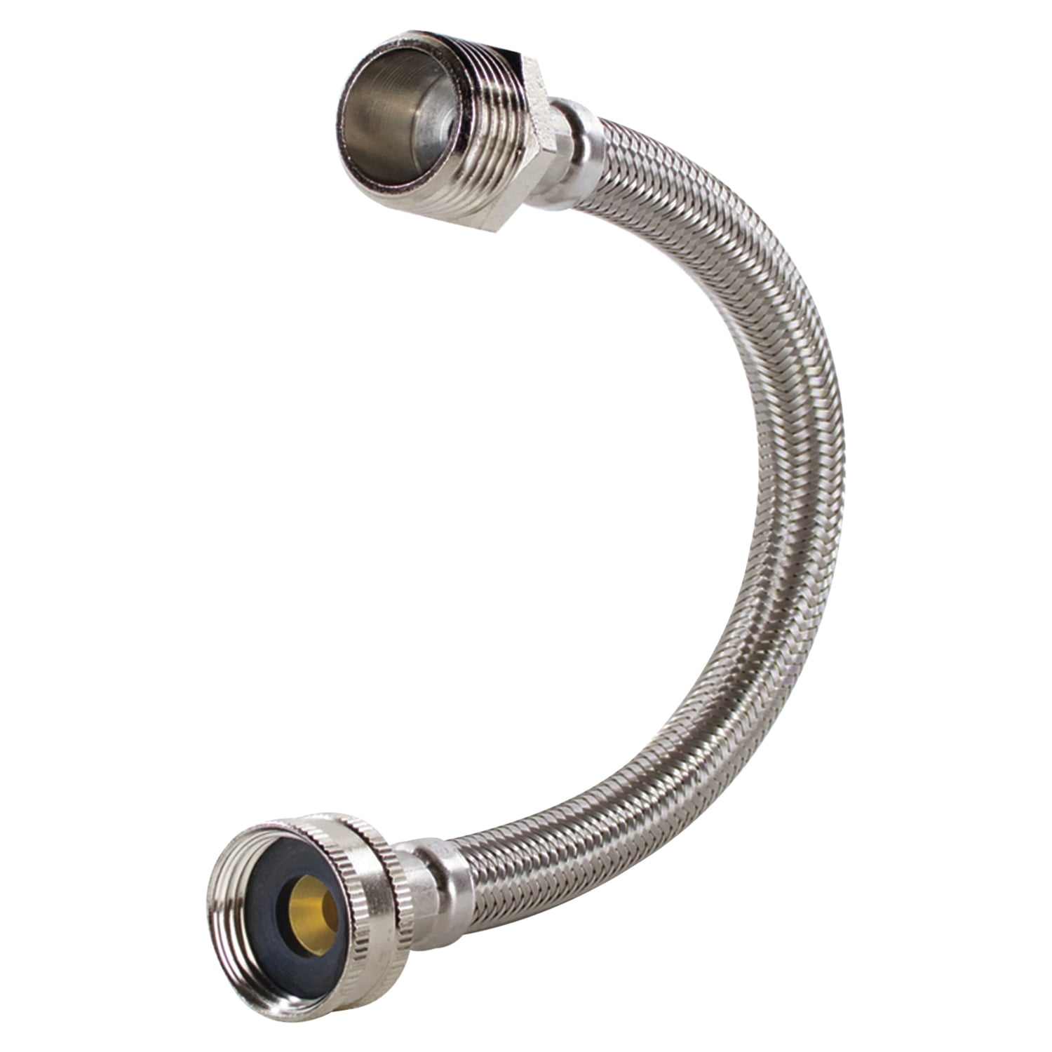 Certified Appliance Accessories WI12SSFM Braided Stainless Steel Water-Inlet Hose, 1ft