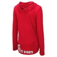 thumbnail image 3 of Women's Colosseum Scarlet Rutgers Scarlet Knights My Lover Lightweight Hooded Long Sleeve T-Shirt, 3 of 3