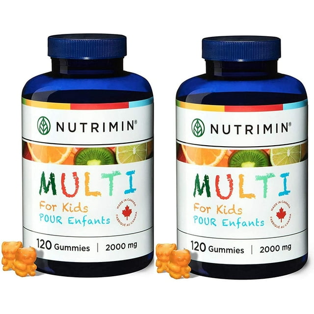 Nutrimin Multi+ Gomitas para ni�os - Vitaminas y nutrientes veganos sin al�rgenos - 240 gomitas multivitam�nicas halal (suministro para 2 meses)