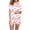 Hot Pink, variant on Tnhcen 2 Piece Cotton Pajamas for Women's PJ Set Soft Knit Short Sleeve Button Down Summer Sleepwear Loungewear S-2XL