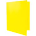 thumbnail image 3 of Carpetas Pop De Plástico De Color Jam Paper, Carpetas Duraderas De 2 Bolsillos Con Cierres De Sujeción De Puntas Metálicas, Amarillo, Paquete De 3, 3 of 5