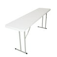 thumbnail image 2 of Rhino Plastic Table - 6' x 18" - White Granite, 2 of 5