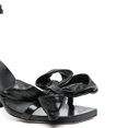 thumbnail image 4 of XYD Women Graceful Bowknot Open Square Toe Sandals Crystal Studs Chunky High Heels Evening Dressy Wedding Shoes Size 6.5 Black, 4 of 4