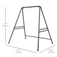 thumbnail image 3 of Outsunny Hammock Chair Stand Metal Frame Hammock Stand, Black, 3 of 10