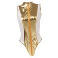 thumbnail image 4 of Mono de charol sin mangas de talla grande para mujer METRO Sunnimix Body de malla brillante para mujer, 4 of 8