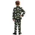 thumbnail image 5 of Whosucclay Green Star Soccer Elastic Waist Boy Suits, 2 Piece Boys Suit Single Button Design Polyester Fabric Formal Wear Outfit for School Wedding, 5 of 10