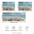 thumbnail image 4 of Haosy Satin Pillowcase for Hair and Skin Standard Cooling Silk Pillow Case with Envelope Closure Starfish Conch Sea 20"x40", 4 of 9