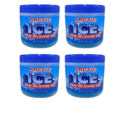 Ice Cold Analgesic Gel 7oz Simple Back Ache Strains Sprains Treatment Area Until Pain Soreness Relieved Minor Aches Suitable Temporary Relief Cold Gel Cooling Penetration Joint Pack of 4