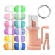 thumbnail image 5 of Accesorios de costura fáciles de tejer, carrete manual, herramienta de tejer para manualidades de bricolaje Hilo de 12 colores rosa, 5 of 9