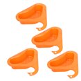 thumbnail image 1 of Triangular Sink Strainer Basket, Multifunctional Drain Basket Thickened All Round Hollow Hanging 4pcs  For  For Fruit Rose Orange, 1 of 8