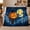 Cat Balloon, variant on Magical Cat Jack-O'-Lantern Balloon autumn celebration, Playful Pet Portrait Pattern, Warm Flannel Blanket for Living Room and Bedroom, Cat Lovers Christmas Gift, Pet Lover Home Decor