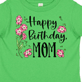 thumbnail image 4 of Inktastic Happy Birthday, Mom Pink Flowers Boys or Girls Toddler T-Shirt, 4 of 5