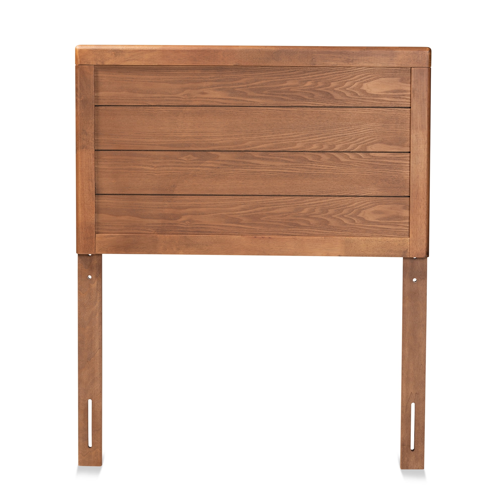 Baxton Studio Seren Classic Panel Engineered Wood Headboard, Twin, Walnut Brown