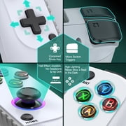 Beboncool Wireless Mobile Game Controller for iPhone iOS Android, Hall Effect Joystick, RGB Light, Turbo, Dual Vibration, 8H Battery