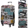 thumbnail image 6 of World Road Signs Elastic Travel Suitcase Cover - Washable Luggage Covers Suitcase Protector Fit 26-28in Luggage Cover, 6 of 6