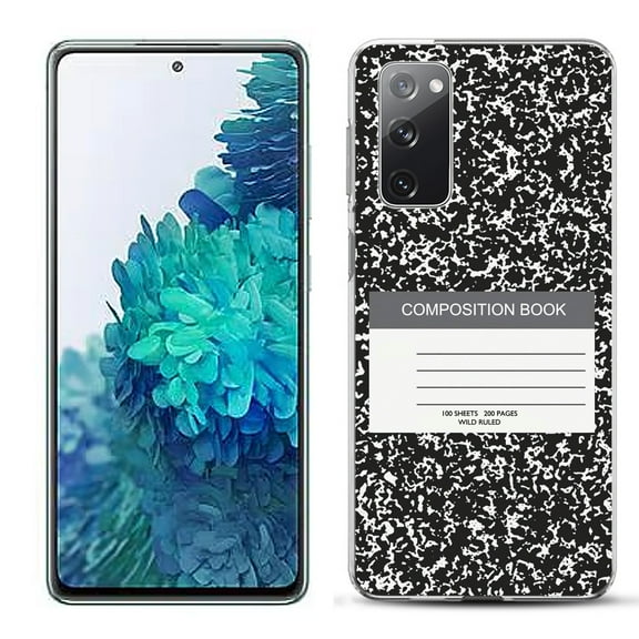 Slim-Fit Gel TPU Phone Case for Samsung Galaxy S20 FE 5G Fan Edition, by OneToughShield ® - Composition Book