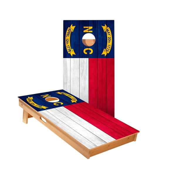 Skip's Garage | North Carolina Flag Cornhole Boards