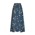 thumbnail image 5 of Black Dresses for Women Viikei Womens Maxi Skirts,Women's Printed Elastic Waistband Pleated Pocket Skirt With Mid Calf Skirt Navy XXL, 5 of 5
