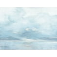 thumbnail image 2 of Purinton, Julia 32x25 Black Ornate Wood Framed with Double Matting Museum Art Print Titled - Glint on the Horizon Blue, 2 of 4