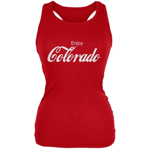 Enjoy Colorado Red Juniors Soft Tank Top