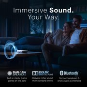 Kodak Luma 500 Pico Projector, Full HD Smart Projector with Google TV 11.0, Wi-Fi, Bluetooth, HDMI & More! - White