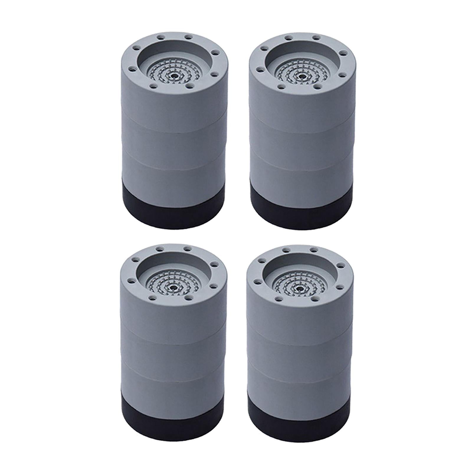 WLPZXP 4Pc Anti Vibration Pads Washer & Dryer Pedestals Fit All Machines Protects Floor Gray 8.5cm