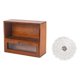 thumbnail image 4 of Armario de almacenamiento Retro, organizador de madera, Mini estante de mesa, contenedor de escritorio, vitrina rústica para tocador, cocina , Estilo b, 4 of 9