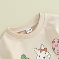thumbnail image 5 of Bagilaanoe Newborn Easter Clothes Baby Girl Romper Sweatshirt Long Sleeve Bodysuits Carrot Print Pullover 3M 6M 12M 18M Infant Casual Tee Tops, 5 of 8