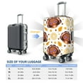 thumbnail image 6 of Fotbe Fall Turkey Luggage Cover Protector,Suitcase Protector,Scratch and Dirt Resistant,Fits 18-32 Inch Luggage-Large, 6 of 9