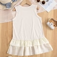 thumbnail image 4 of MEZZALL Girls Summer Dress Cute Bowknot Patchwork Sleeveless Vest A-Line For Toddler Kids O-Neck Adorable Dresses, 4 of 6