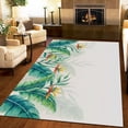 thumbnail image 3 of Nordic Green Plants Area Rugs, Tropical Rainforest Banana Leaves Apartment Carpet, Porch Mat Comfortable Feet Machine Washable Apply to Entryway Hallway Bedroom Living Room,2ft x 3ft, 3 of 6