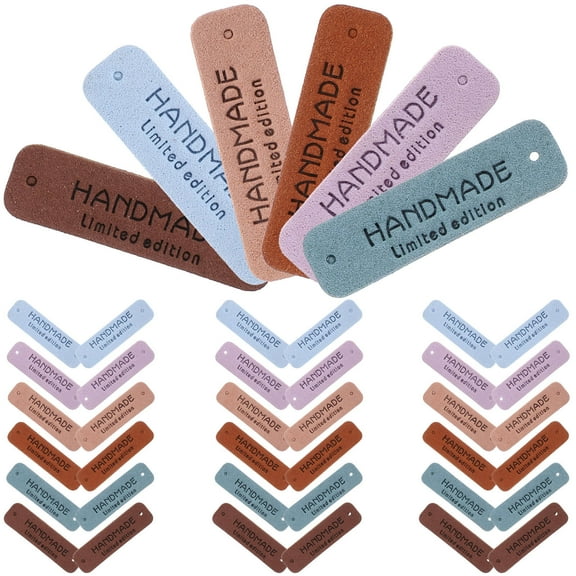 LOLIPPYY 60Pcs Unique Handmade Tags for Hats Bags and Crochet Items Assorted Color