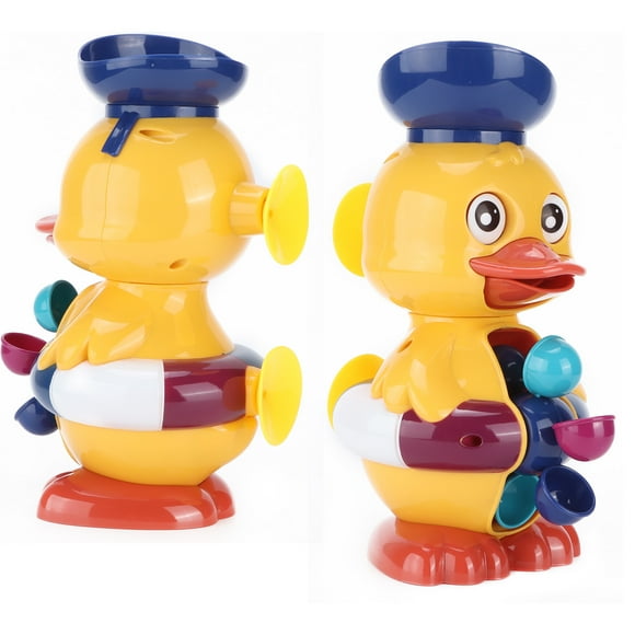 Baby Bath Toys, Spin And Sprinkle Duck Fun Cultivate Visual Development Toddler Bath Bathtub Toys For Toddlers Kids For Gift For Shower