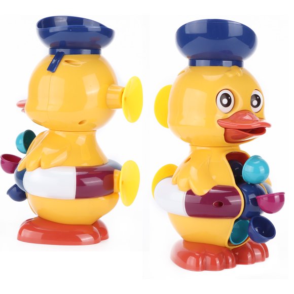 Baby Bath Toys, Spin And Sprinkle Duck Fun Cultivate Visual Development Toddler Bath Bathtub Toys For Toddlers Kids For Gift For Shower