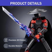 T13 Action Figures Assembly Completed, 3D Printed Toys, Multi-Jointed Movable Dummy 13 Mobile Robot, 3D Printed Action Figure, Desktop Decoration for for Office and Home, Gift for Collectors