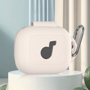 Yucurem Silicone Protective Cover Case with Carabiner for Soundcore C30i (Beige)