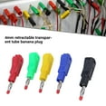 thumbnail image 2 of 4mm Clear Banana Plug Connectors, Heat Resistant for Students and Hobbyists, 2 of 21