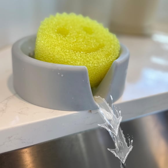 Soporte para esponja de cocina Tributary Brands, silicona de gran tamaño