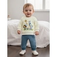 thumbnail image 4 of BemeyourBBs Baby Boy First Birthday Outfit Animal Letters Print Sweatshirt Pants, 4 of 9