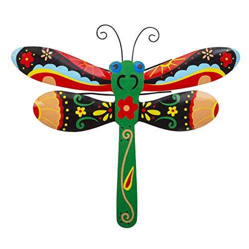 Whimsical Dragonfly Metal Wall Art Talavera Style Home Decor Stylish Decorations For Living Room Kitchen Outdoors Office Bedroom Garden Bathroom 13x12 Inches Com - Talavera Home Decor Whimsical Dragonfly Metal Wall Art Talavera Style Home Decor Stylish Decorations For Living Room Kitchen Outdoors Office Bedroom Garden Bathroom 13x12 Inches Com - Talavera Home Decor