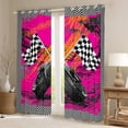 thumbnail image 2 of Castle Fairy Car Flag Blackout Curtains Set of 2 (52x84 Each),Plaid Window Curtains, 2 of 6