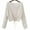 Beige-Sweater, variant on Qetyuw Womens Cropped Sweaters Crew Neck Long Bandage Front Pullover Jumpers Knit Long Sleeve Casual Sweater