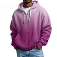 thumbnail image 2 of Quarter Zip Hoodie Mens Shirts Long Sleeve Waffle Sweatshirt 1/4 Zip Pullover with Pockets Pink 2XL, 2 of 4