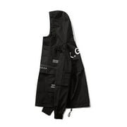Niepce Inc Streetwear Black Combat Multi-pockets Cyberpunk Techwear Jacket (Men’s)