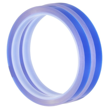 2 Rolls Blue 0.5 Inch x 36 Yards PET Film Electrical Tape 12mm x 33m